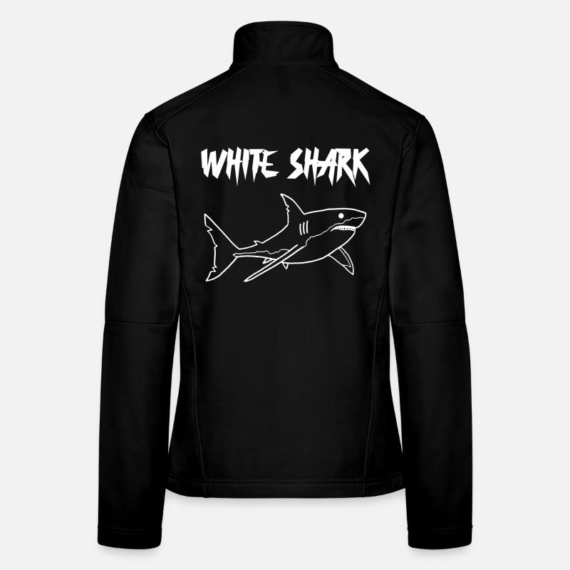 Weißer Hai Frauen Softshelljacke