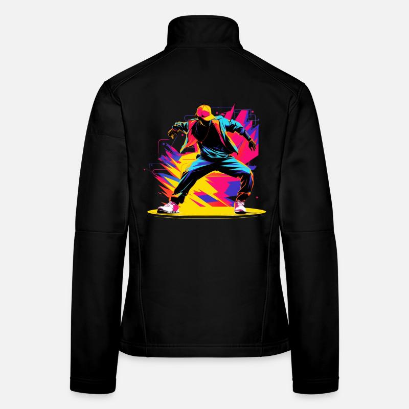 90s Colors Breakdancer Women's Softshell Jacket
