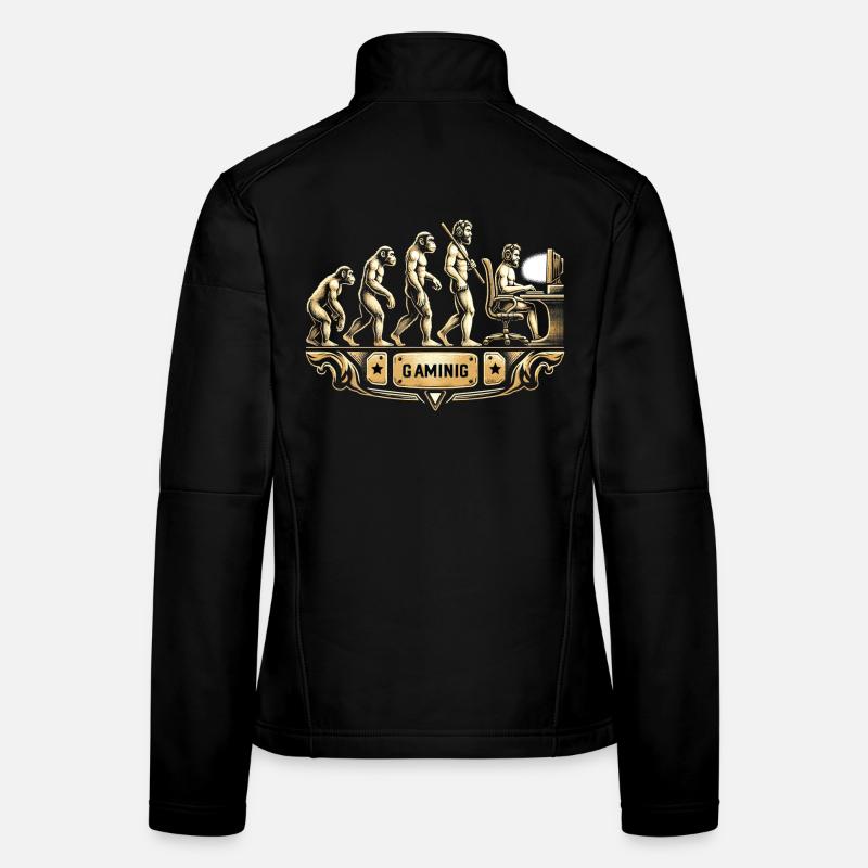 Évolution du rétro du jeu Veste en tissu softshell Femme