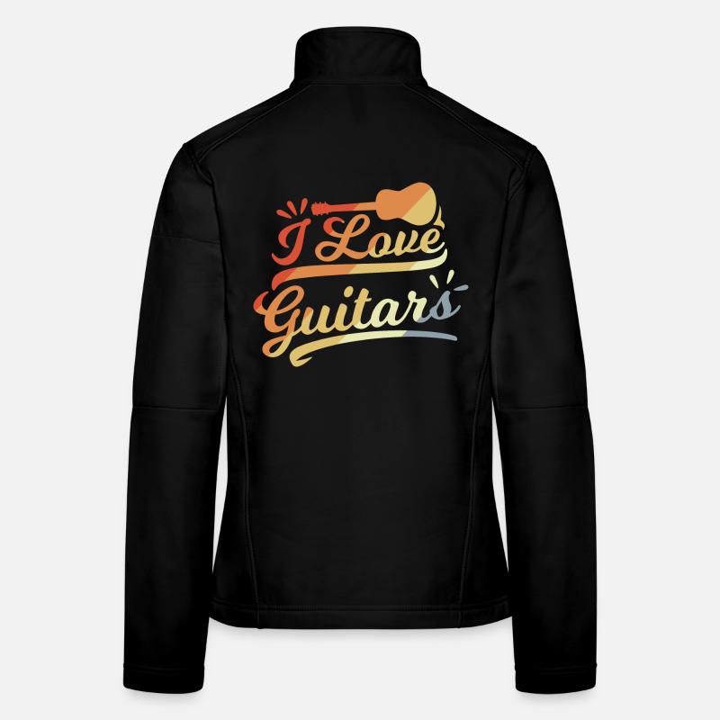 Gitarren Liebe Frauen Softshelljacke