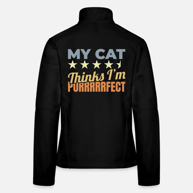 Mon chat pense que je suis parfait Veste en tissu softshell Femme
