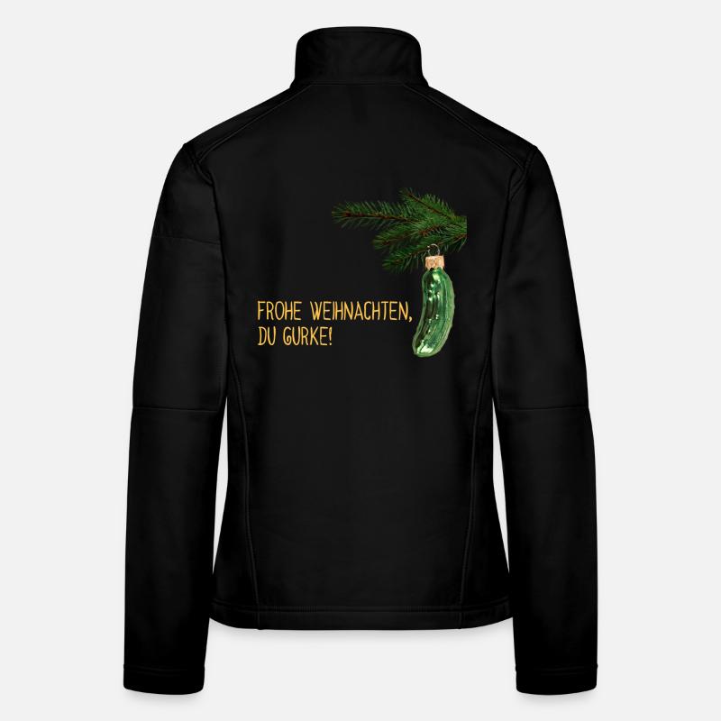 Weihnachtsgurke Frauen Softshelljacke