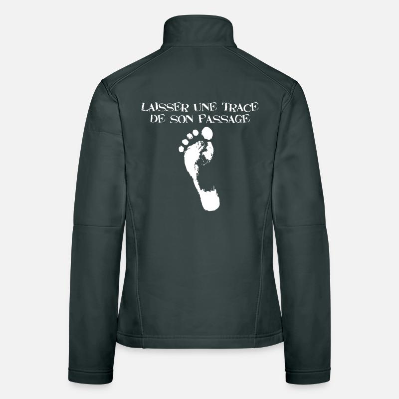 Une trace de son passage Veste en tissu softshell Femme