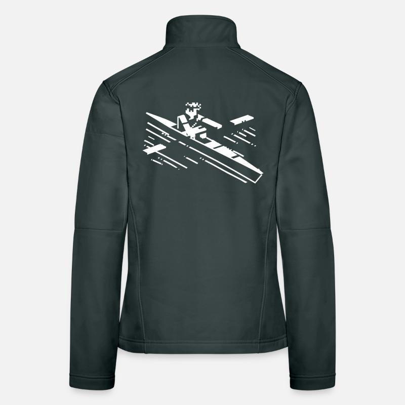 Rowing Cartoon Style Women's Softshell Jacket