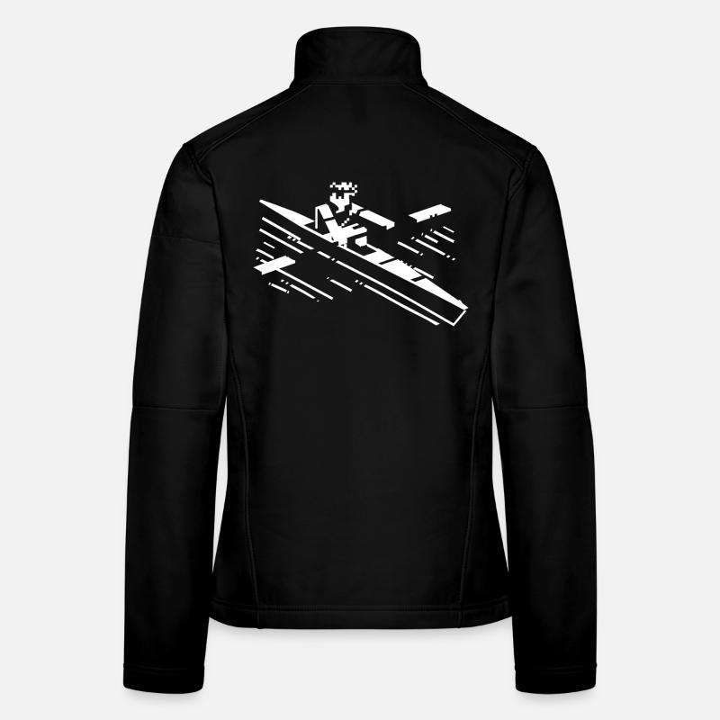 Aviron style dessin animé Veste en tissu softshell Femme