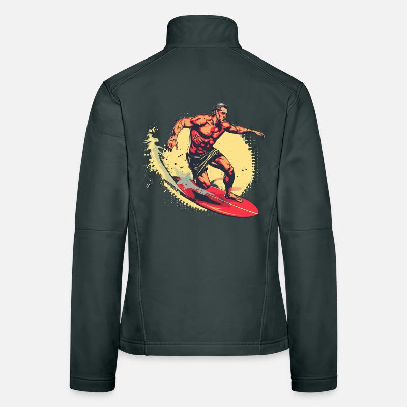 Surfer Graphics Women's Softshell Jacket