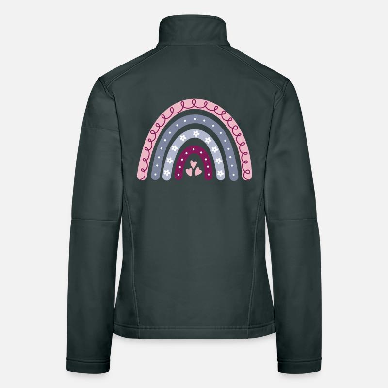 Boho Regenbogen Frauen Softshelljacke