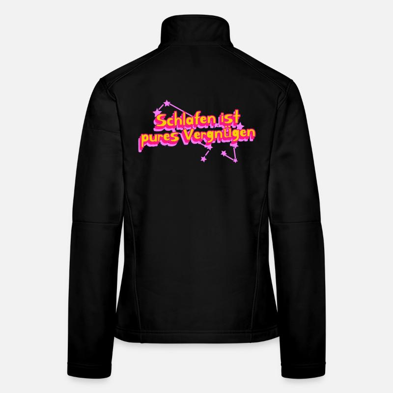 Pures Vergnügen des Schlafens Frauen Softshelljacke