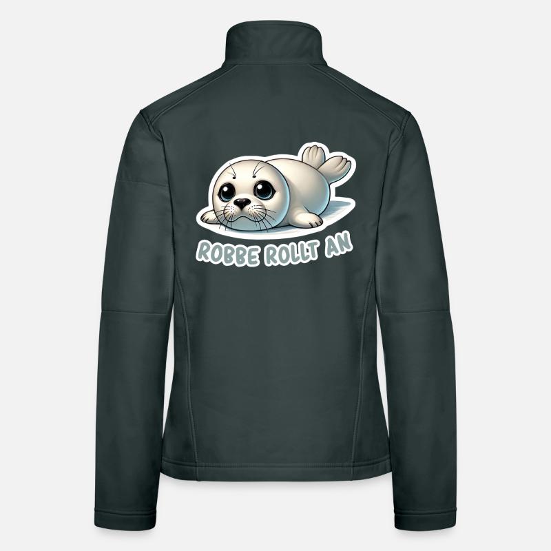Robbe rollt an Frauen Softshelljacke