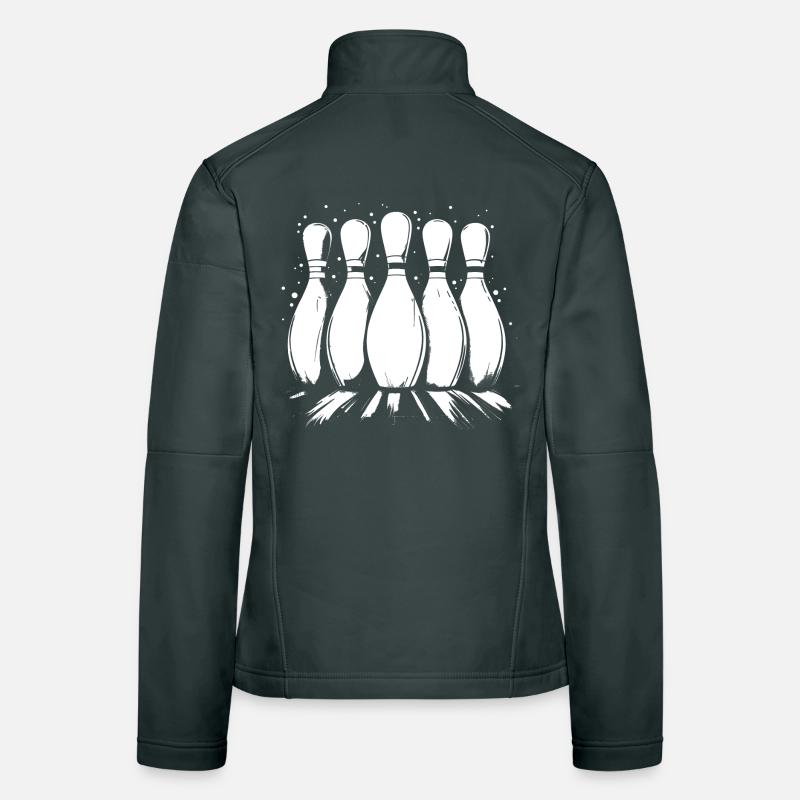 Bowling Pins Women's Softshell Jacket