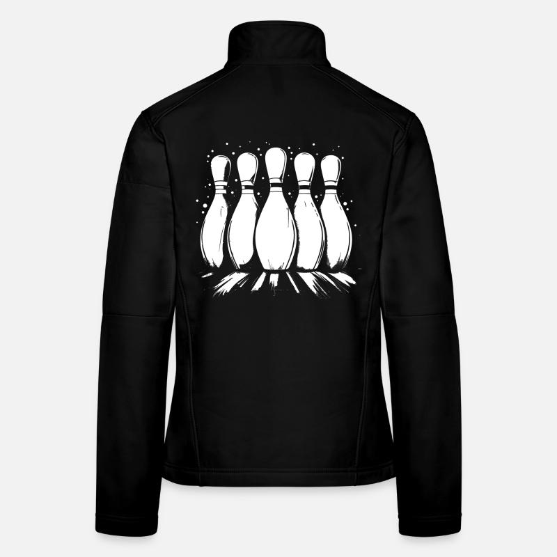 Bowling Pins Frauen Softshelljacke