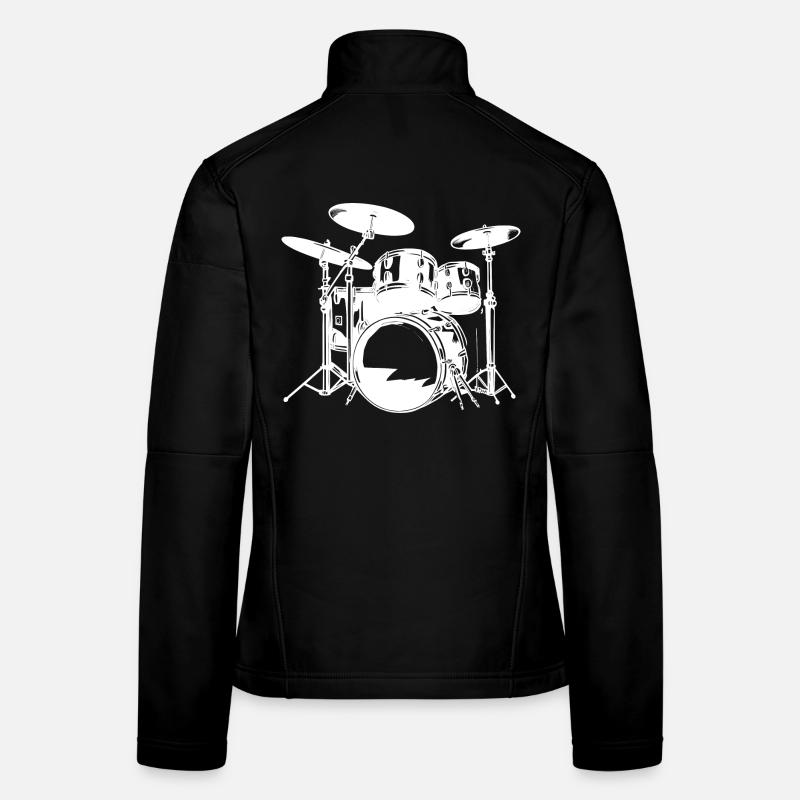 Drumkit Zeichnung Frauen Softshelljacke