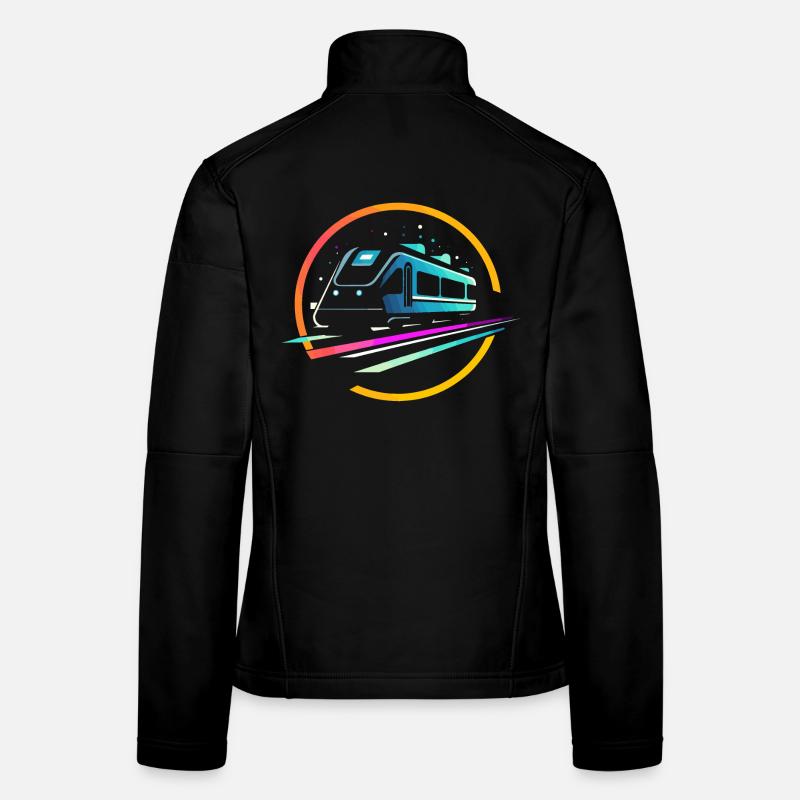 Zug Comic Frauen Softshelljacke