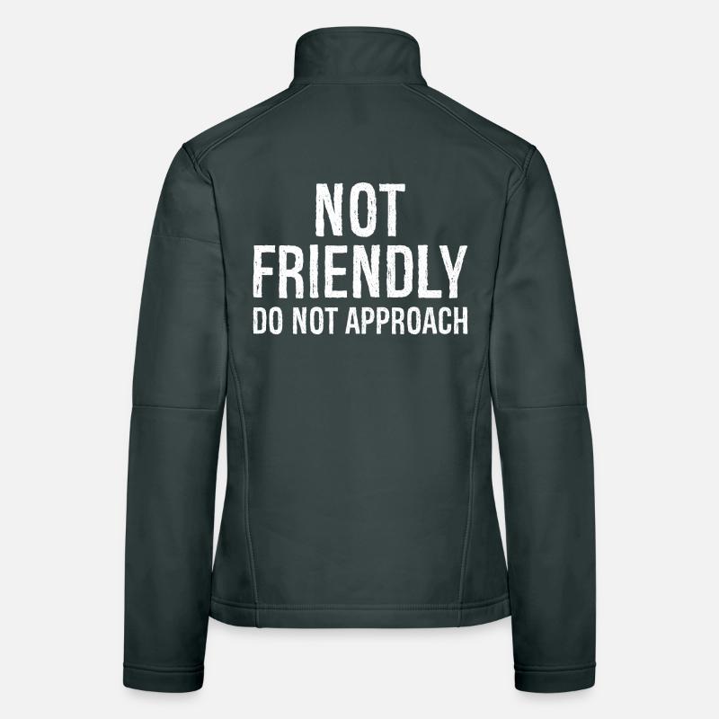 nicht freundlich nicht annähern Frauen Softshelljacke