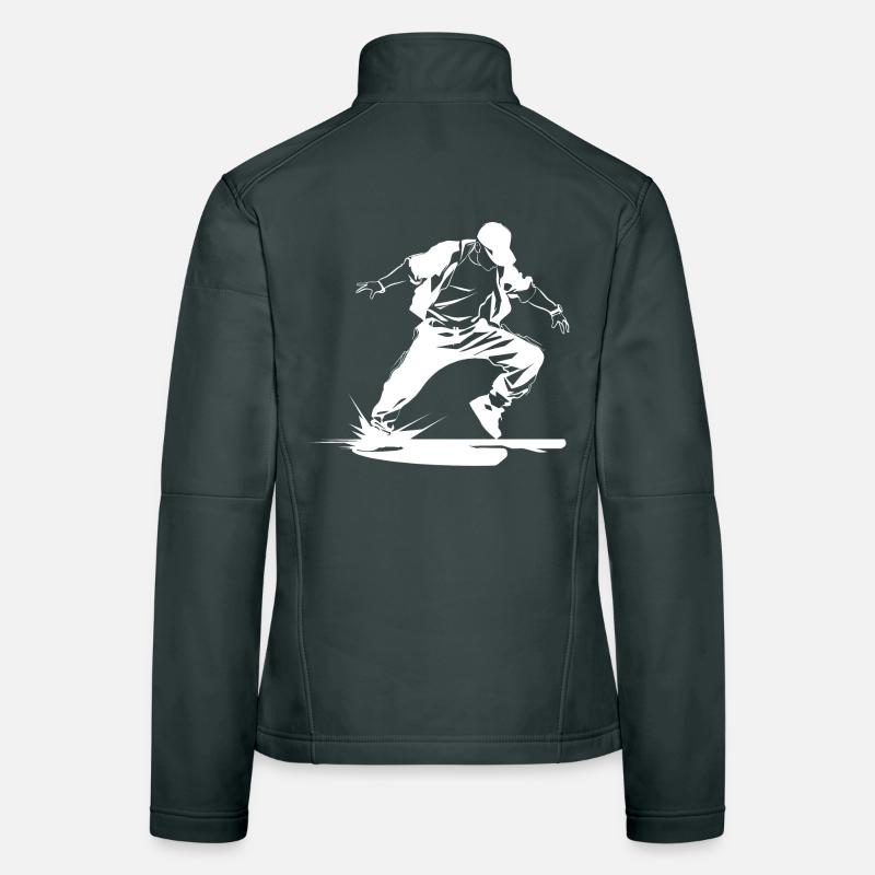 B-Boy Sketch Women's Softshell Jacket