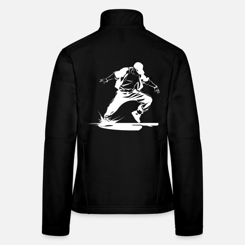 B-Boy Skizze Frauen Softshelljacke