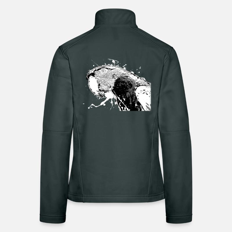 Papagei Frauen Softshelljacke