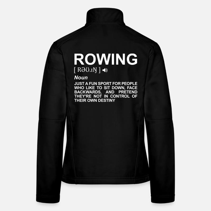 Dictionnaire d’aviron Veste en tissu softshell Femme