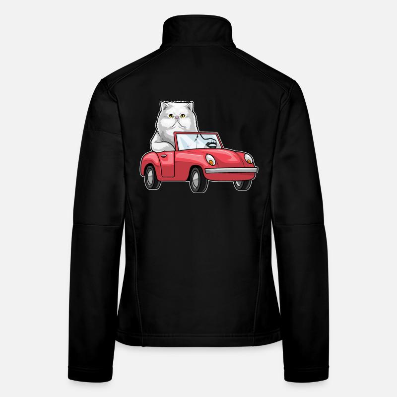 Persische Katze Auto Frauen Softshelljacke