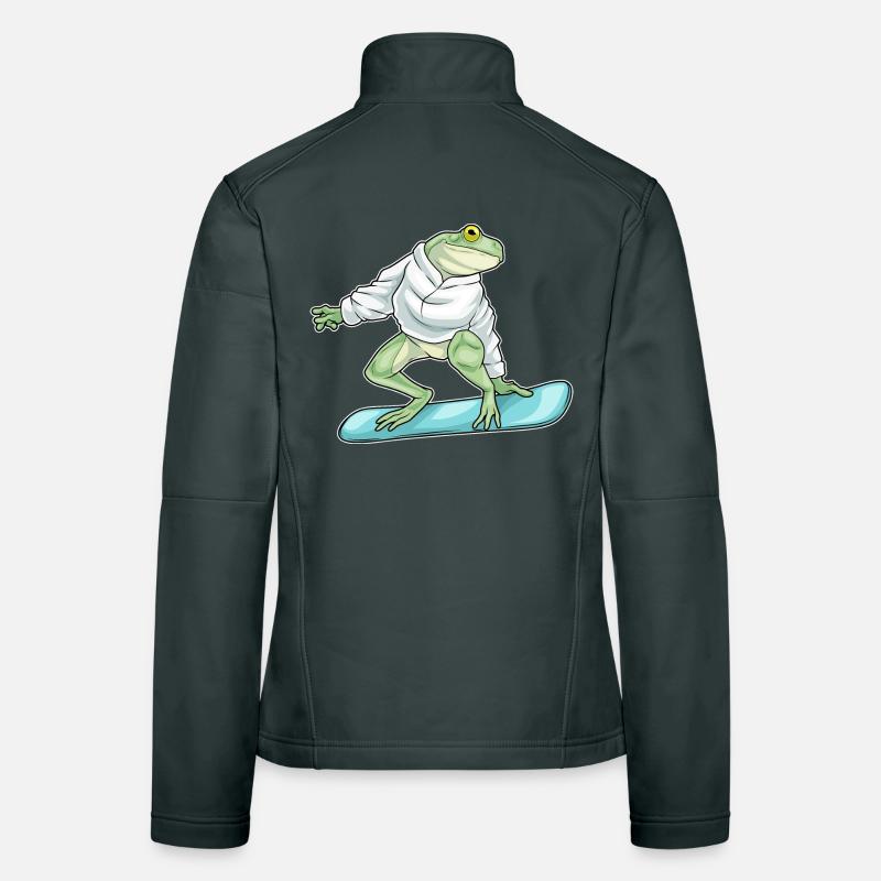 Frog Snowboarder Snowboard Veste en tissu softshell Femme