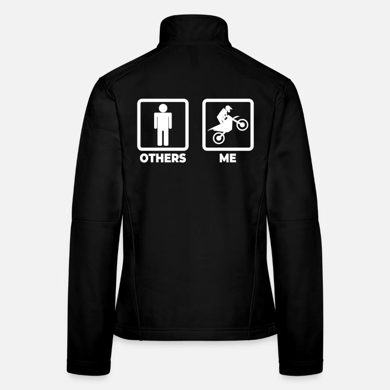 Motocross Stick Figures Women's Softshell Jacket
