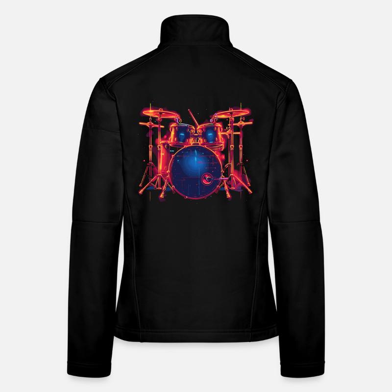 Piège style rétro Veste en tissu softshell Femme