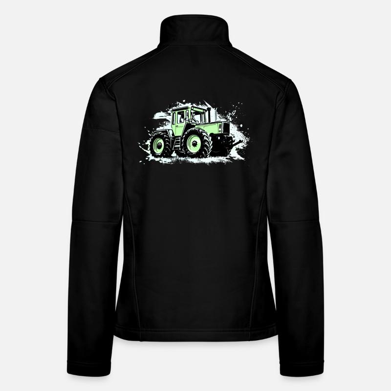 Grüner Traktor - MB-trac 1300 - Frauen Softshelljacke - Schwarz