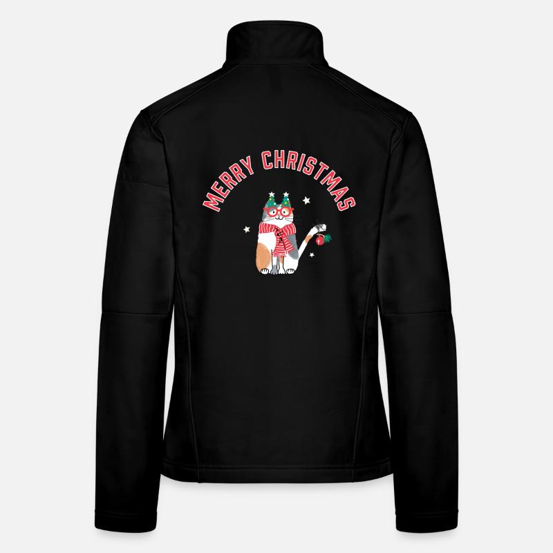 Katze Weihnachtszauber Frauen Softshelljacke