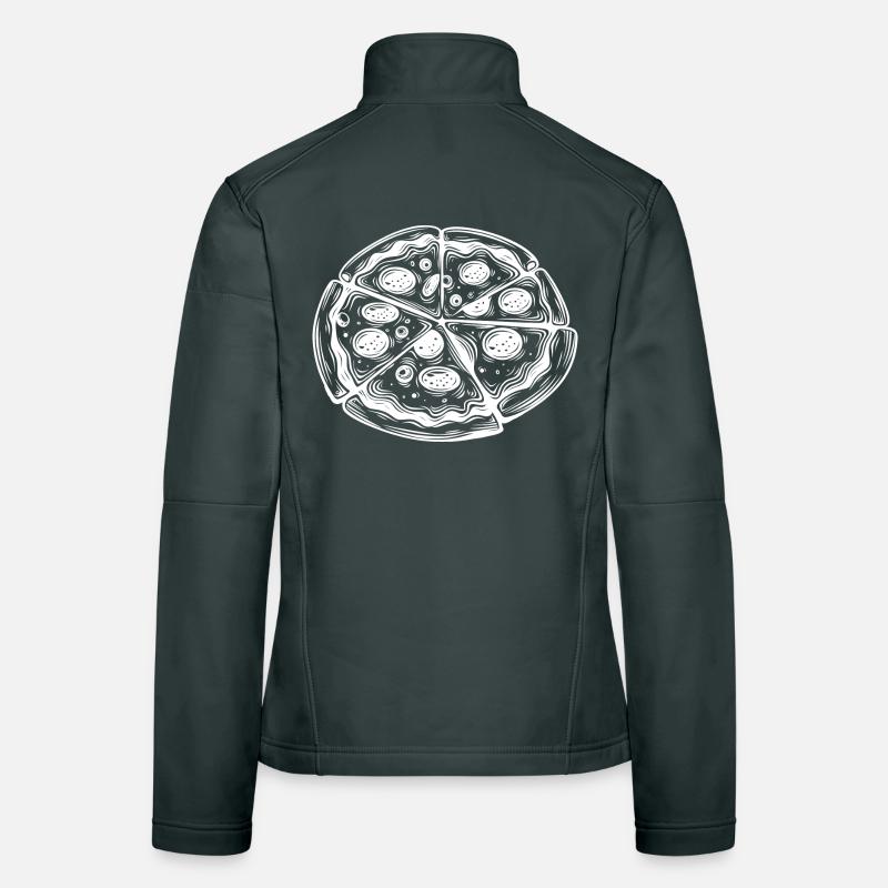 Pizza Drawing Women's Softshell Jacket