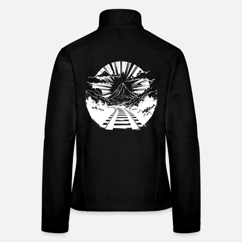 Railway Graphic Women's Softshell Jacket