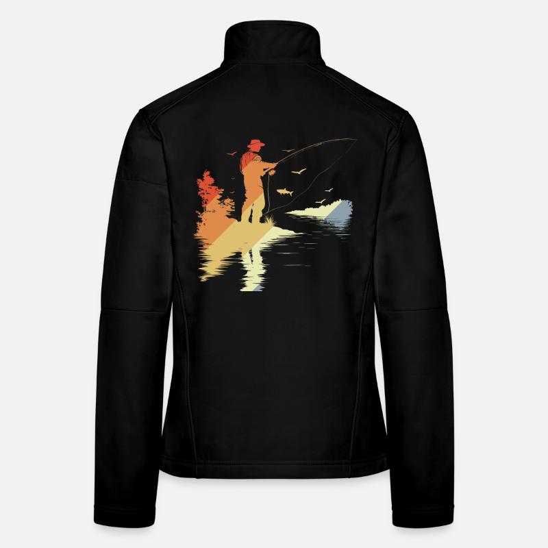 Style rétro Fischer Veste en tissu softshell Femme