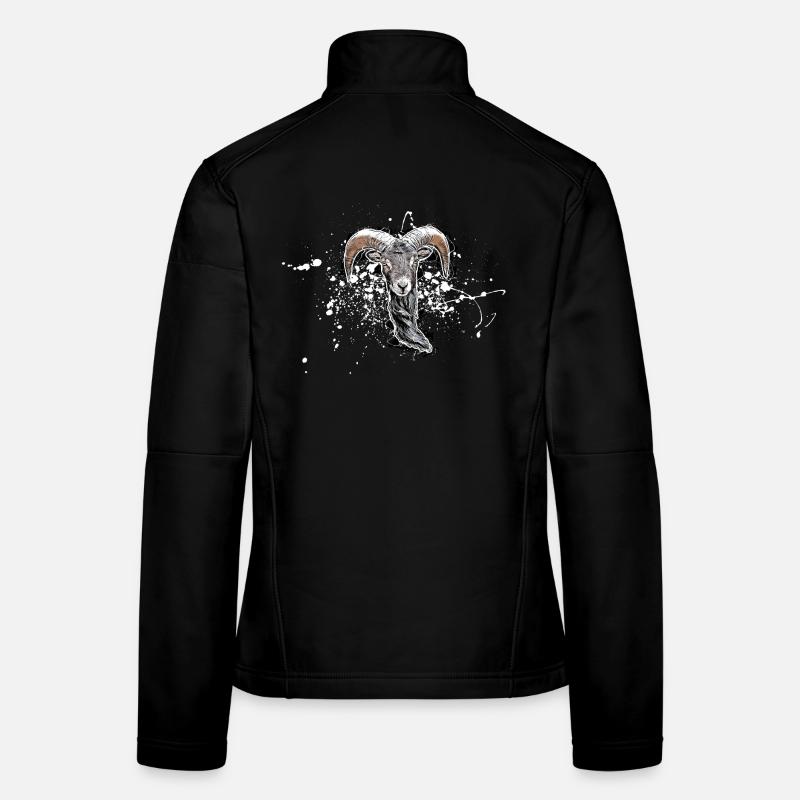 Ziegenbock Frauen Softshelljacke
