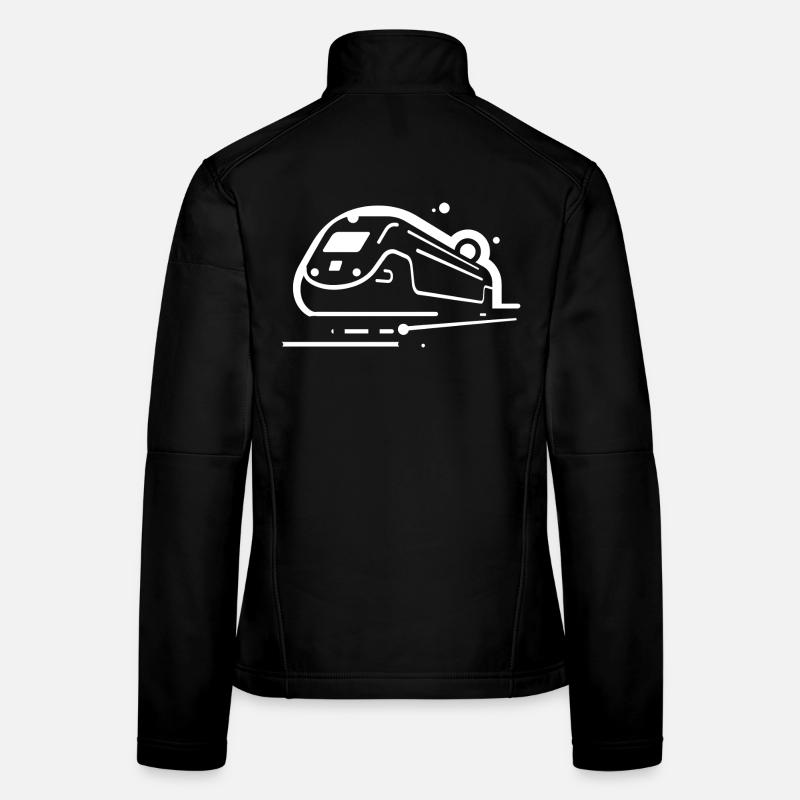 Cartoon Train Women's Softshell Jacket