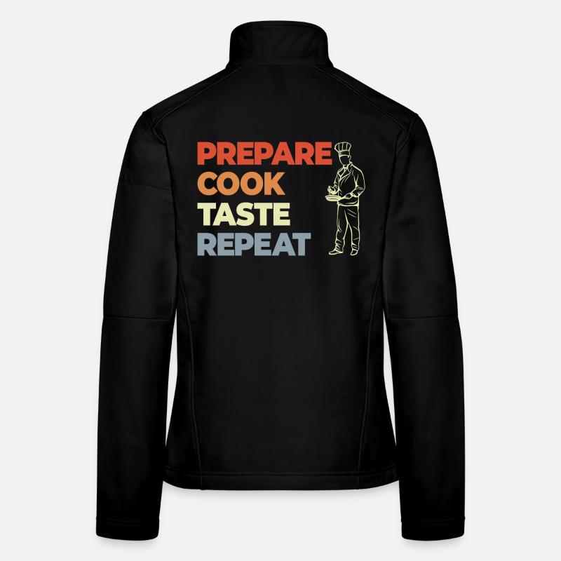 Préparer Cuire Goûter Répéter Veste en tissu softshell Femme