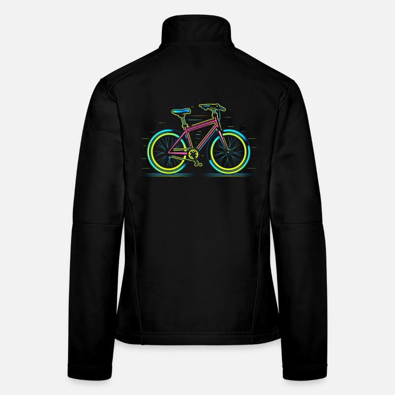 Vélo de route Retrowave Veste en tissu softshell Femme