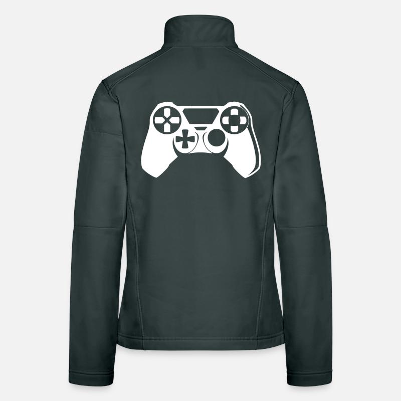 Graphismes de la manette de jeu Veste en tissu softshell Femme
