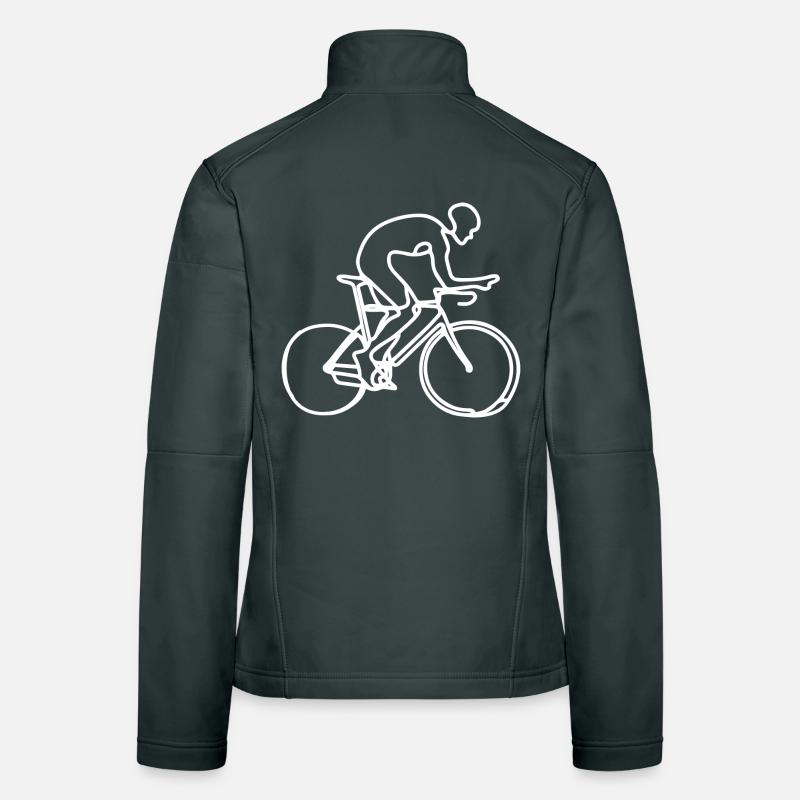 Graphique cycliste Veste en tissu softshell Femme