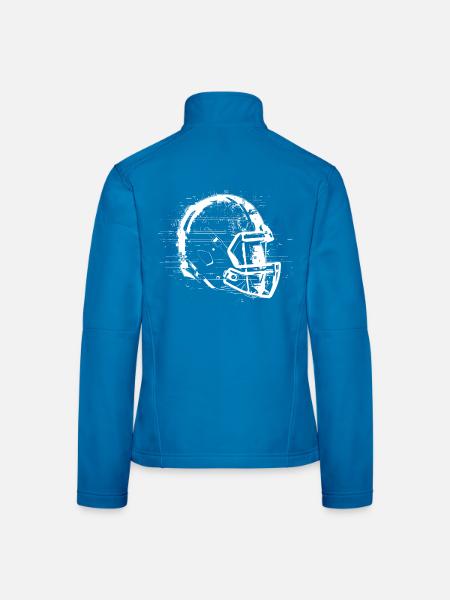 Casque de football américain - Veste en tissu softshell Femme - noir - Dos