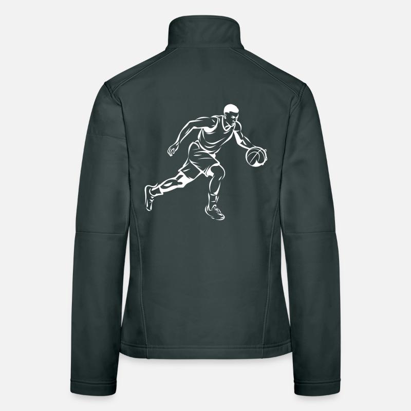 Basket-ball garçon graphique Veste en tissu softshell Femme