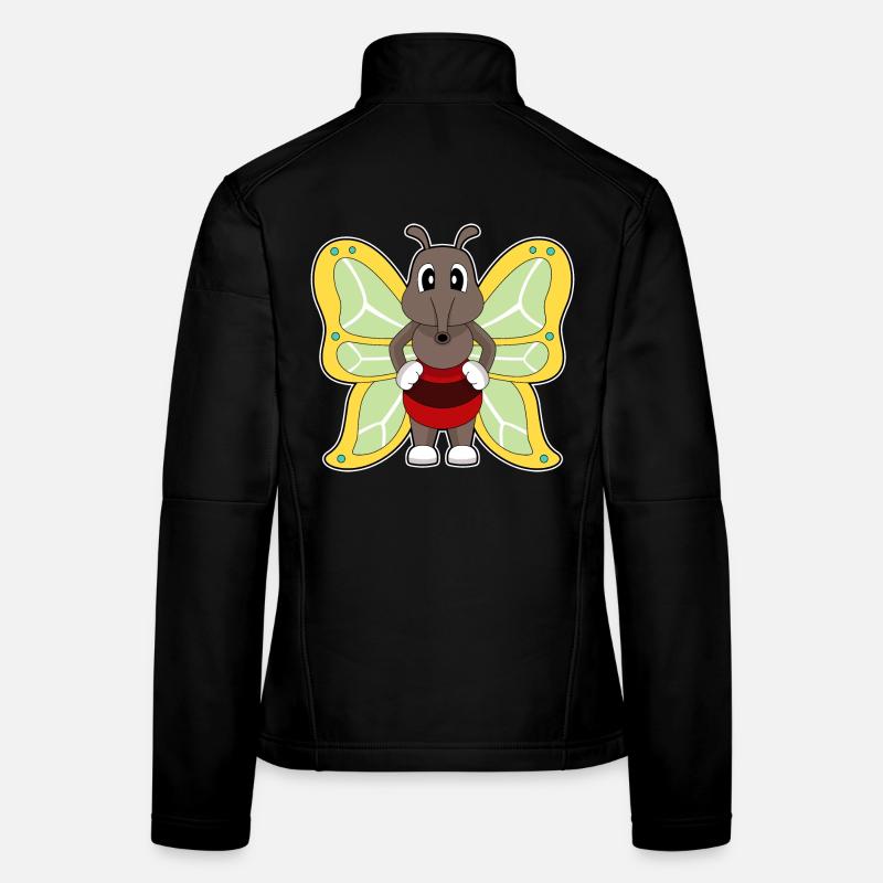 Moustique papillon Veste en tissu softshell Femme