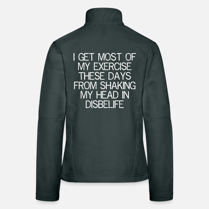 Ces jours-ci, je fais la plupart de mon exercice en secouant Veste en tissu softshell Femme