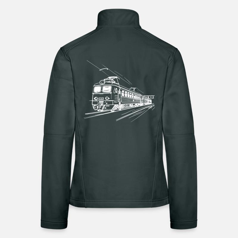 Railway Drawing Women's Softshell Jacket