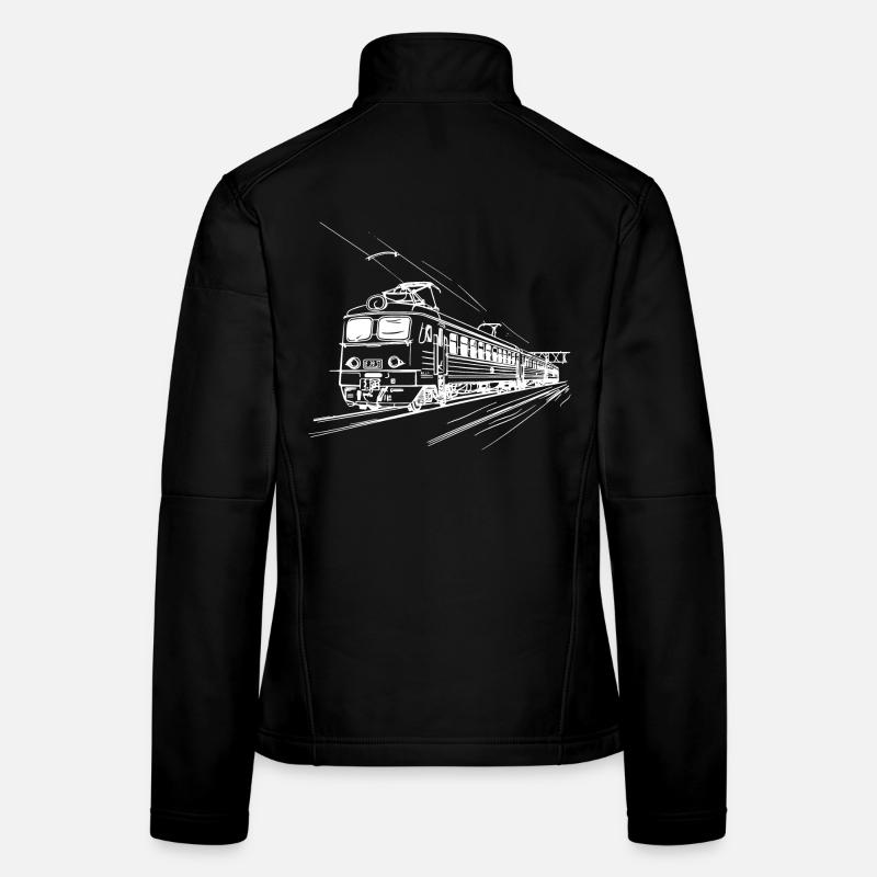 Railway Drawing Women's Softshell Jacket