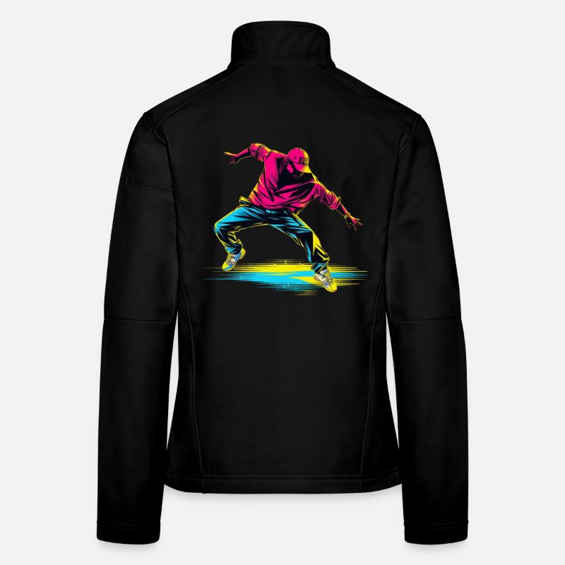 Breakdance Retrowave Women's Softshell Jacket