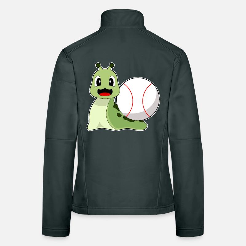 Baseball d’escargot Veste en tissu softshell Femme