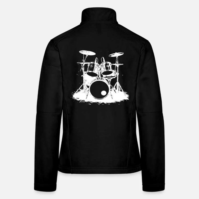 Schlagzeug - Frauen Softshelljacke - Schwarz