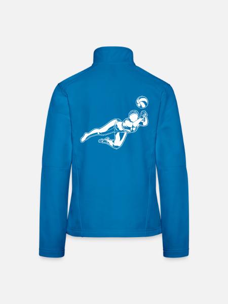 Beach-volley filles - Veste en tissu softshell Femme - noir - Dos