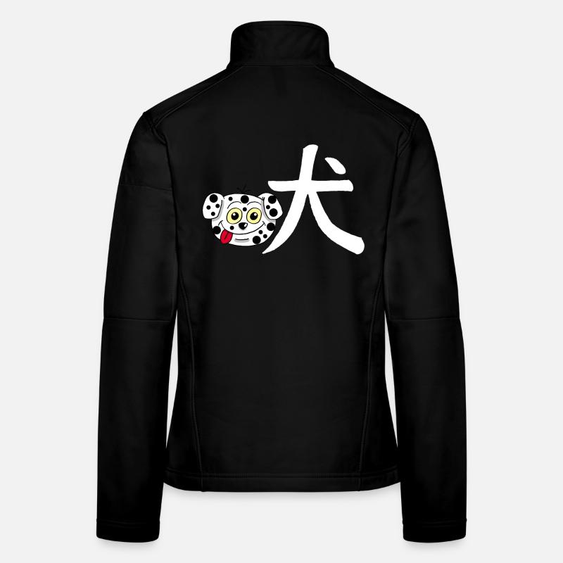 Chien manga (blanc) Veste en tissu softshell Femme