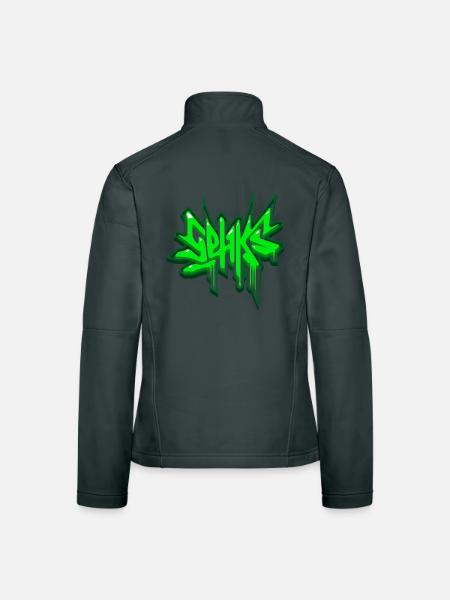 sehks green 3d - Women's Softshell Jacket - black - Back