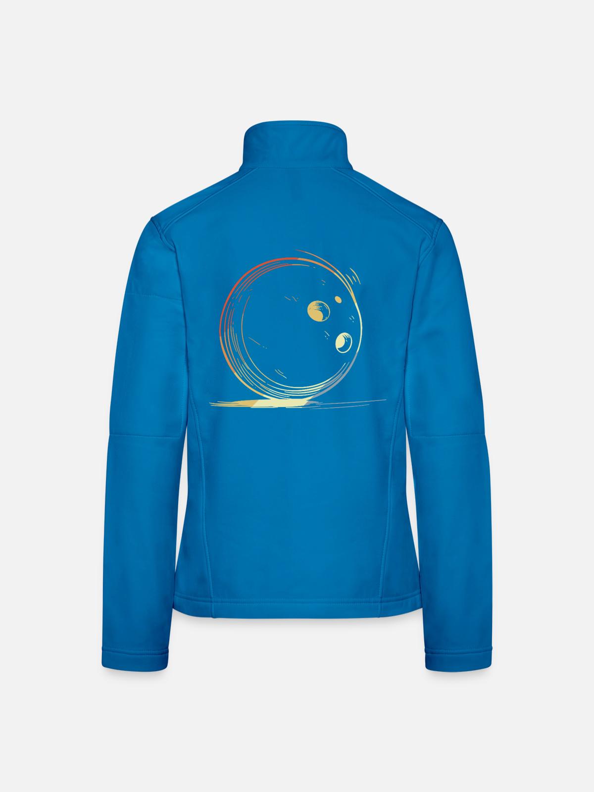 Bowling Retro Look - Women's Softshell Jacket - black - Back